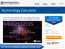 Tablet Screenshot of numerologycalculator.org